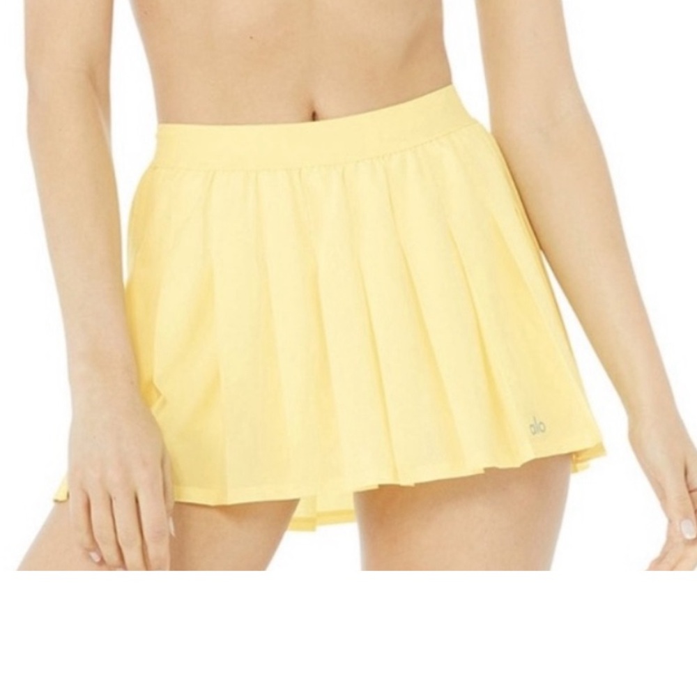 COPY - Alo Yoga Varsity Tennis Skirt Buttercup